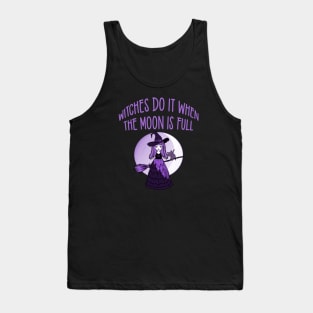 Purple Witches Do it when the Moon is Full Cheeky Witch® Tank Top